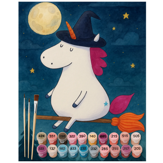 Paint by Numbers - Unicorn Witch by Mr. & Mrs. Panda
