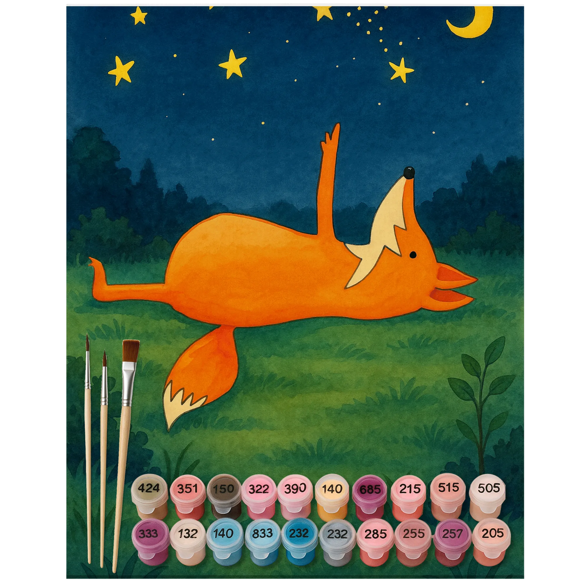 
Paint by Numbers - Fox and stars by Mr. & Mrs. Panda
