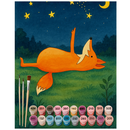 Paint by Numbers - Fox and stars by Mr. & Mrs. Panda
