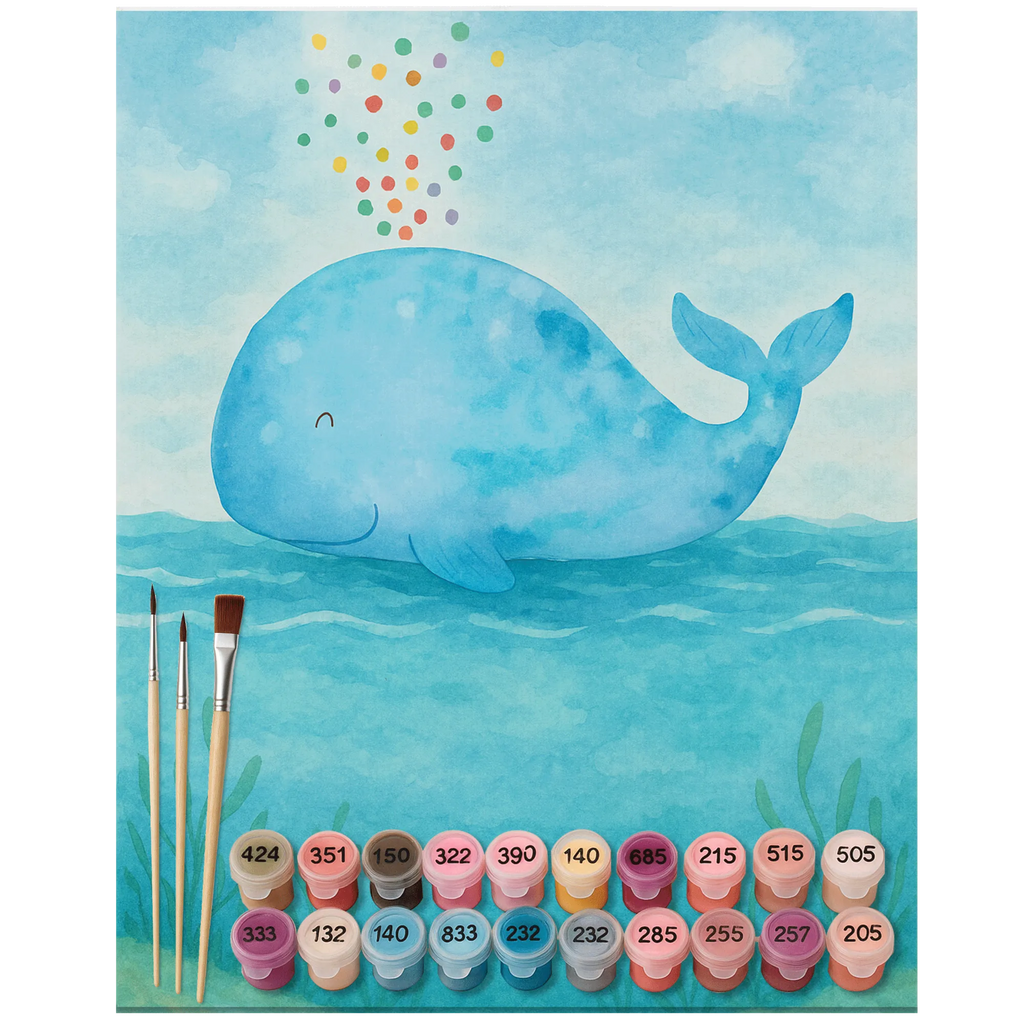 Paint by Numbers - whale confetti by Mr. & Mrs. Panda