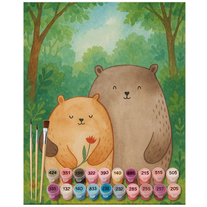 Paint by Numbers - Bears in love by Mr. & Mrs. Panda