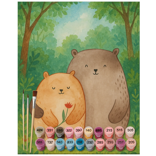 Paint by Numbers - Bears in love by Mr. & Mrs. Panda