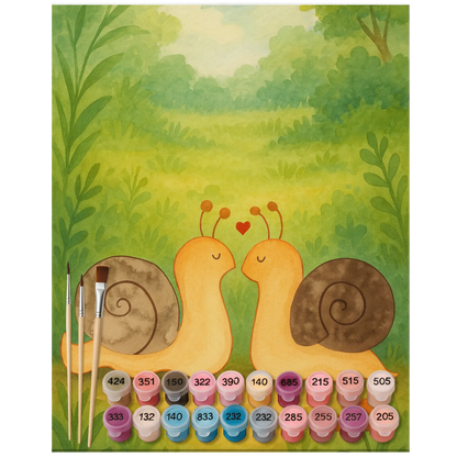 Paint by Numbers - Snails in love by Mr. & Mrs. Panda