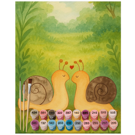 Paint by Numbers - Snails in love by Mr. & Mrs. Panda