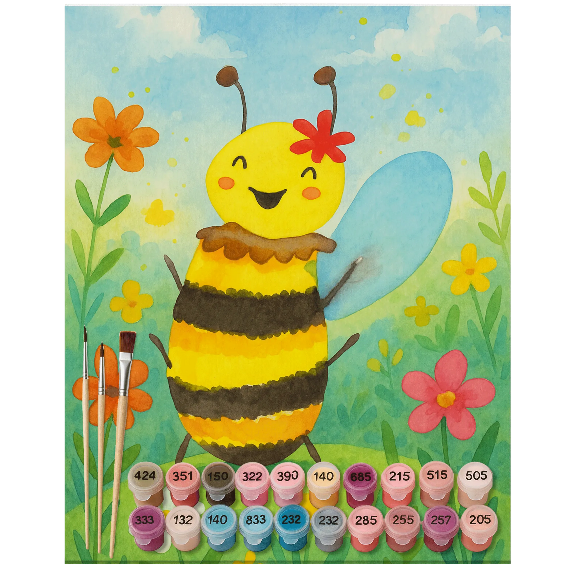 Paint by Numbers - Happy Bee by Mr. & Mrs. Panda