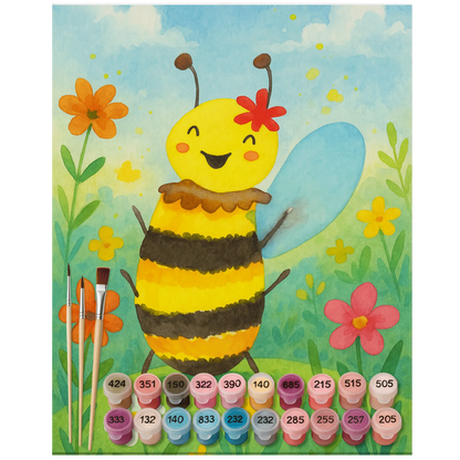 Paint by Numbers - Happy Bee by Mr. & Mrs. Panda
