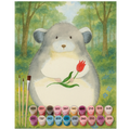 Paint by Numbers - Chinchilla with flower by Mr. & Mrs. Panda