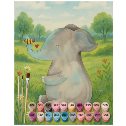 Paint by Numbers - Elephant & Bee by Mr. & Mrs. Panda