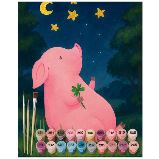 Paint by Numbers - Lucky pig by Mr. & Mrs. Panda