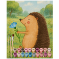 Paint by Numbers - Hedgehog with flower by Mr. & Mrs. Panda