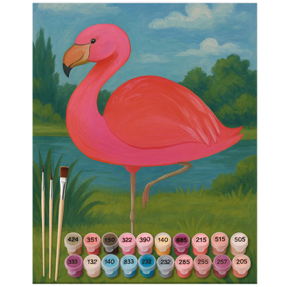 Paint by Numbers - Classic Flamingo by Mr. & Mrs. Panda