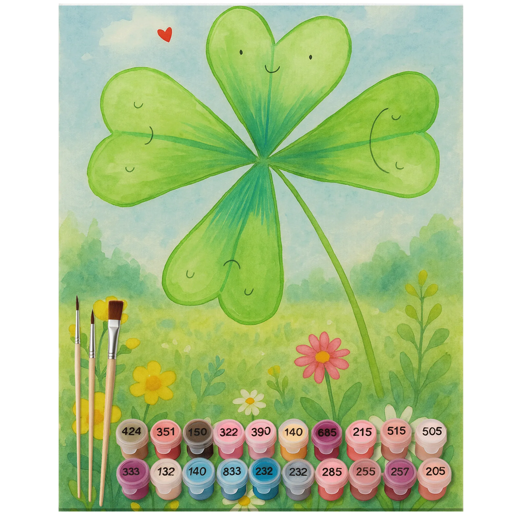 Paint by Numbers - Cloverleaf by Mr. & Mrs. Panda