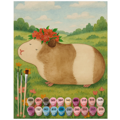Paint by Numbers - Wise guinea pig by Mr. & Mrs. Panda