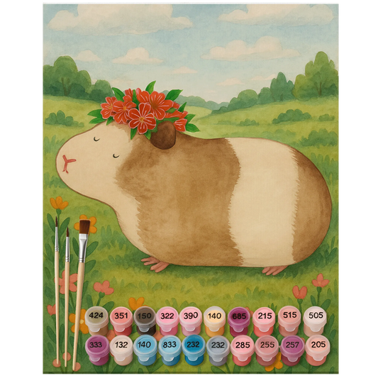 Paint by Numbers - Wise guinea pig by Mr. & Mrs. Panda