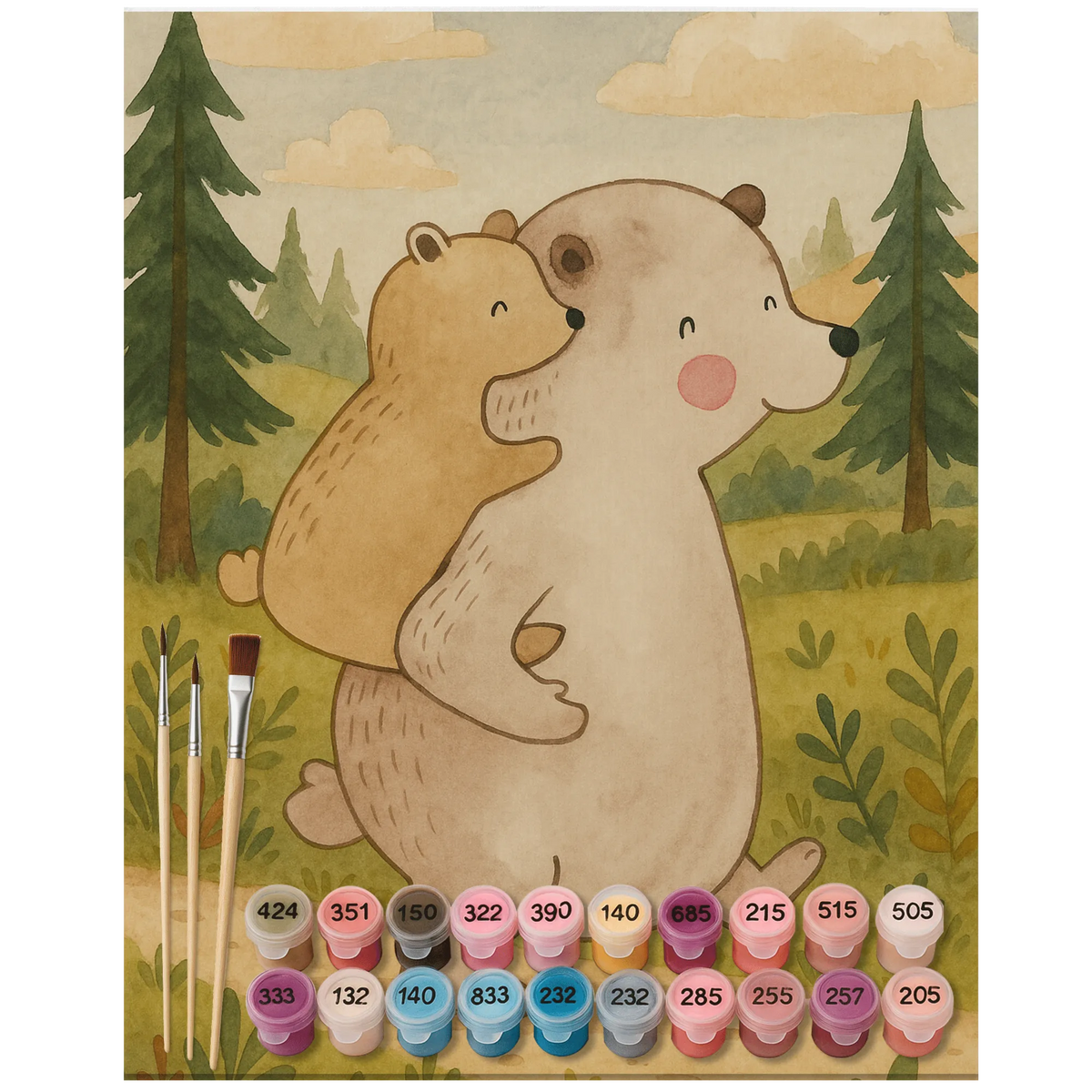 
Paint by Numbers - Papa Bear by Mr. & Mrs. Panda