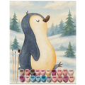Paint by Numbers - Penguin marching by Mr. & Mrs. Panda