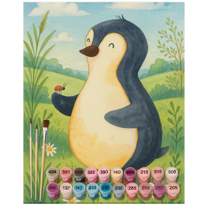 Paint by Numbers - Penguin Ladybird by Mr. & Mrs. Panda