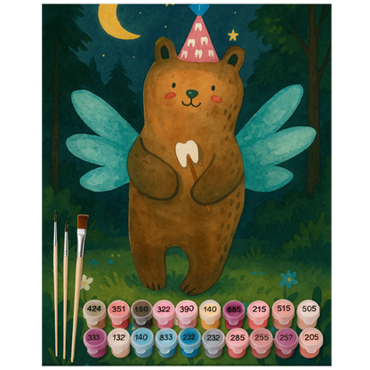 Paint by Numbers - Tooth Fairy Bear by Mr. & Mrs. Panda