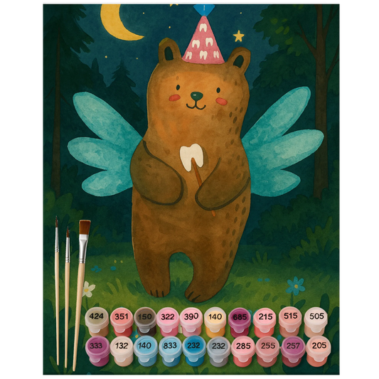 Paint by Numbers - Tooth Fairy Bear by Mr. & Mrs. Panda