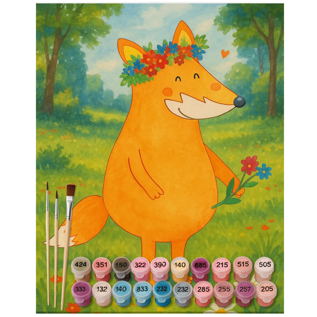 
Paint by Numbers - Fox flower love by Mr. & Mrs. Panda