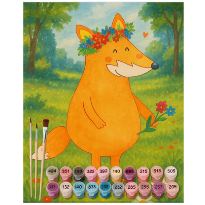 Paint by Numbers - Fox flower love by Mr. & Mrs. Panda