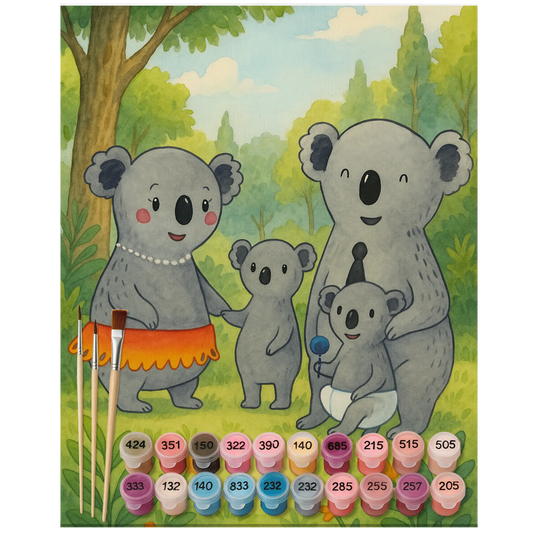 Paint by Numbers - Koala Family by Mr. & Mrs. Panda