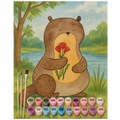 Paint by Numbers - otter with flowers by Mr. & Mrs. Panda