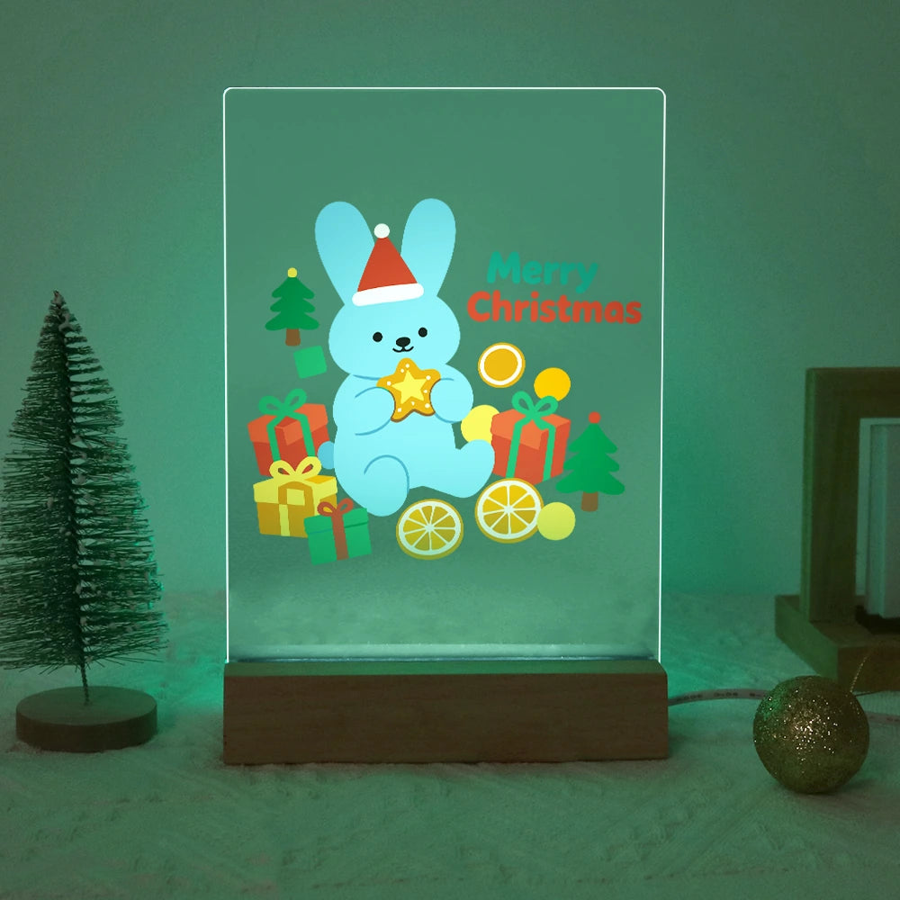 
Paint by Numbers - Christmas Light | Blue Bunny with a Golden Star