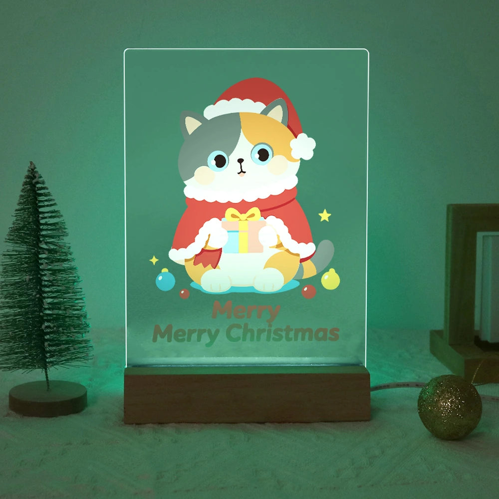 Paint by Numbers - Christmas Light | Cat in a Santa Cape