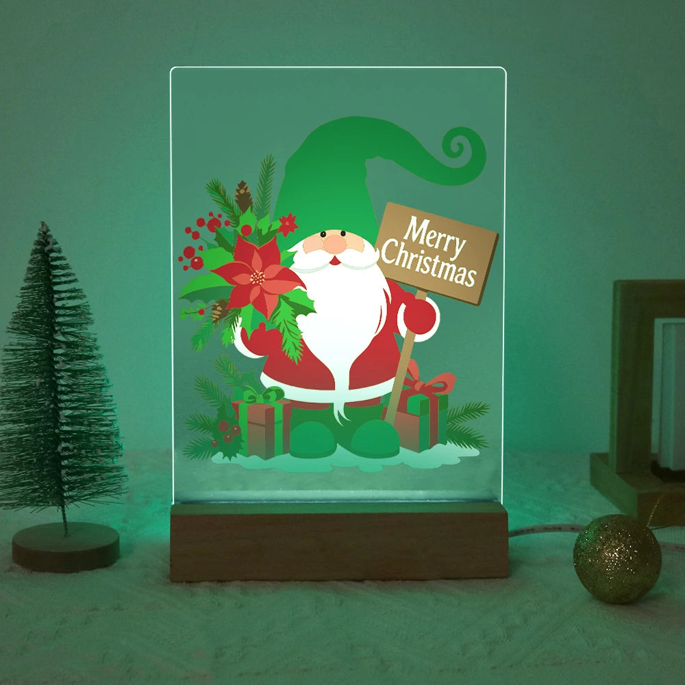 
Paint by Numbers - Christmas Light | Christmas Gnome with Poinsettia