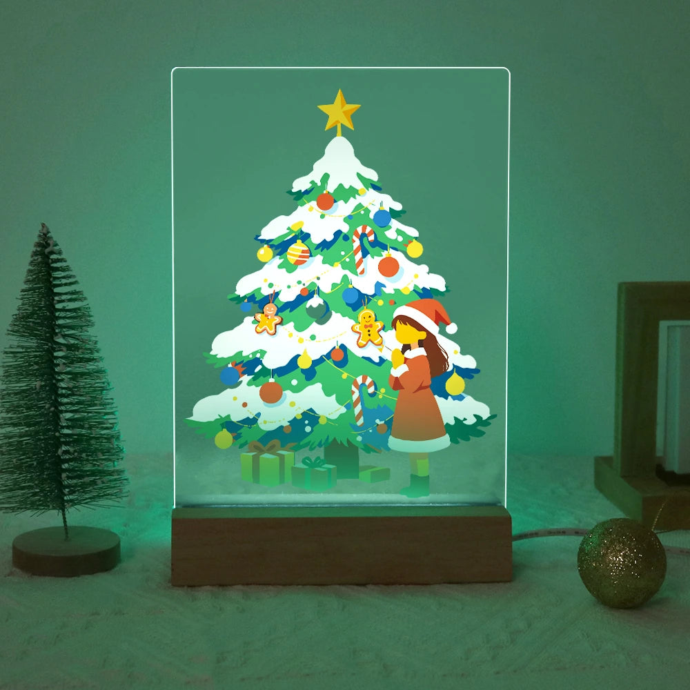 
Paint by Numbers - Christmas Light | Girl at the Snowy Tree