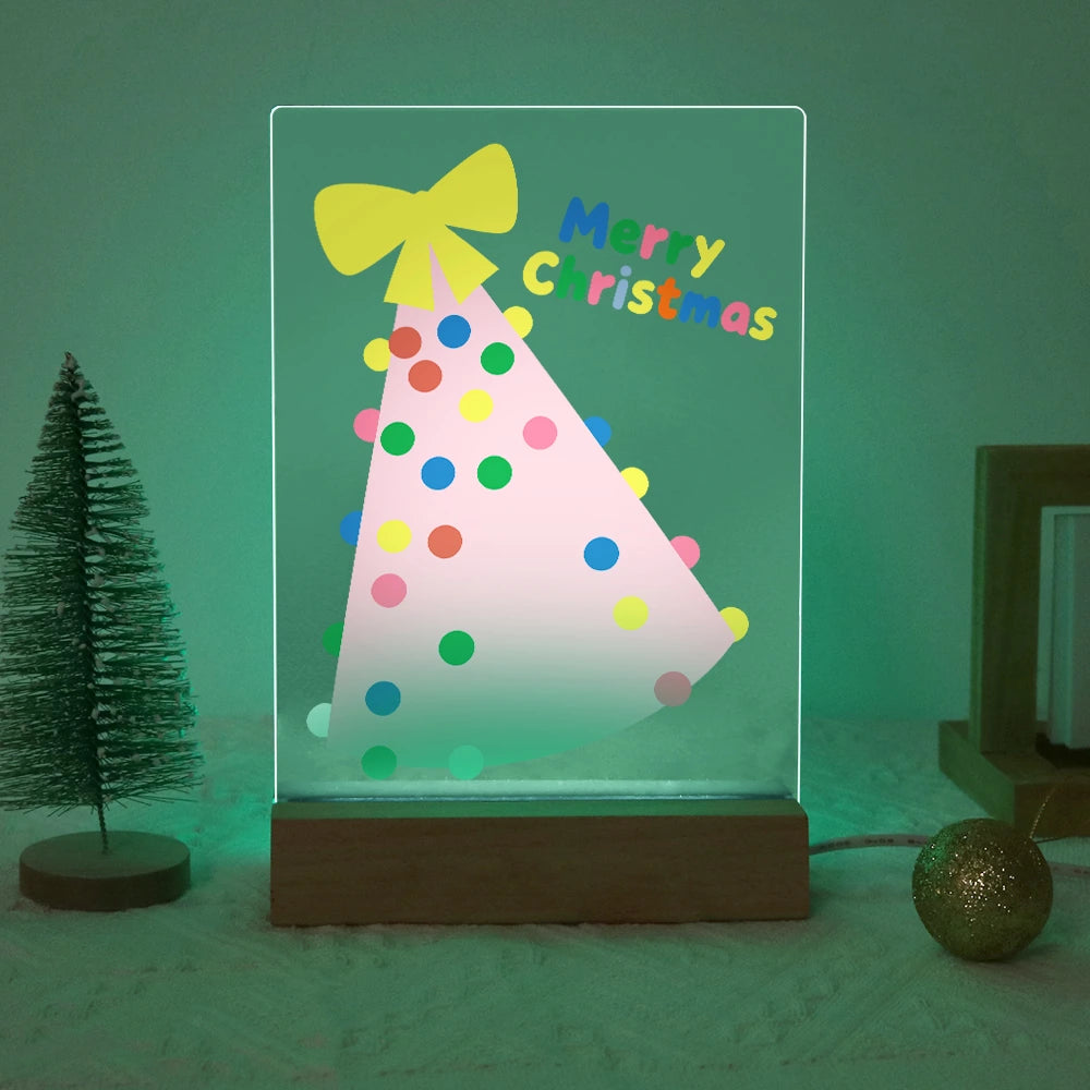 
Paint by Numbers - Christmas Light | Pink Party Hat Tree