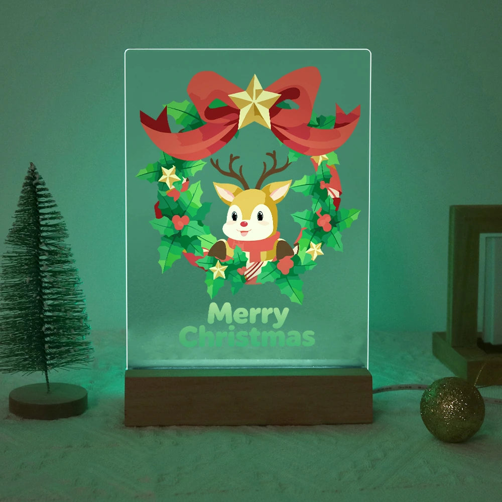 
Paint by Numbers - Christmas Light | Reindeer Christmas Wreath
