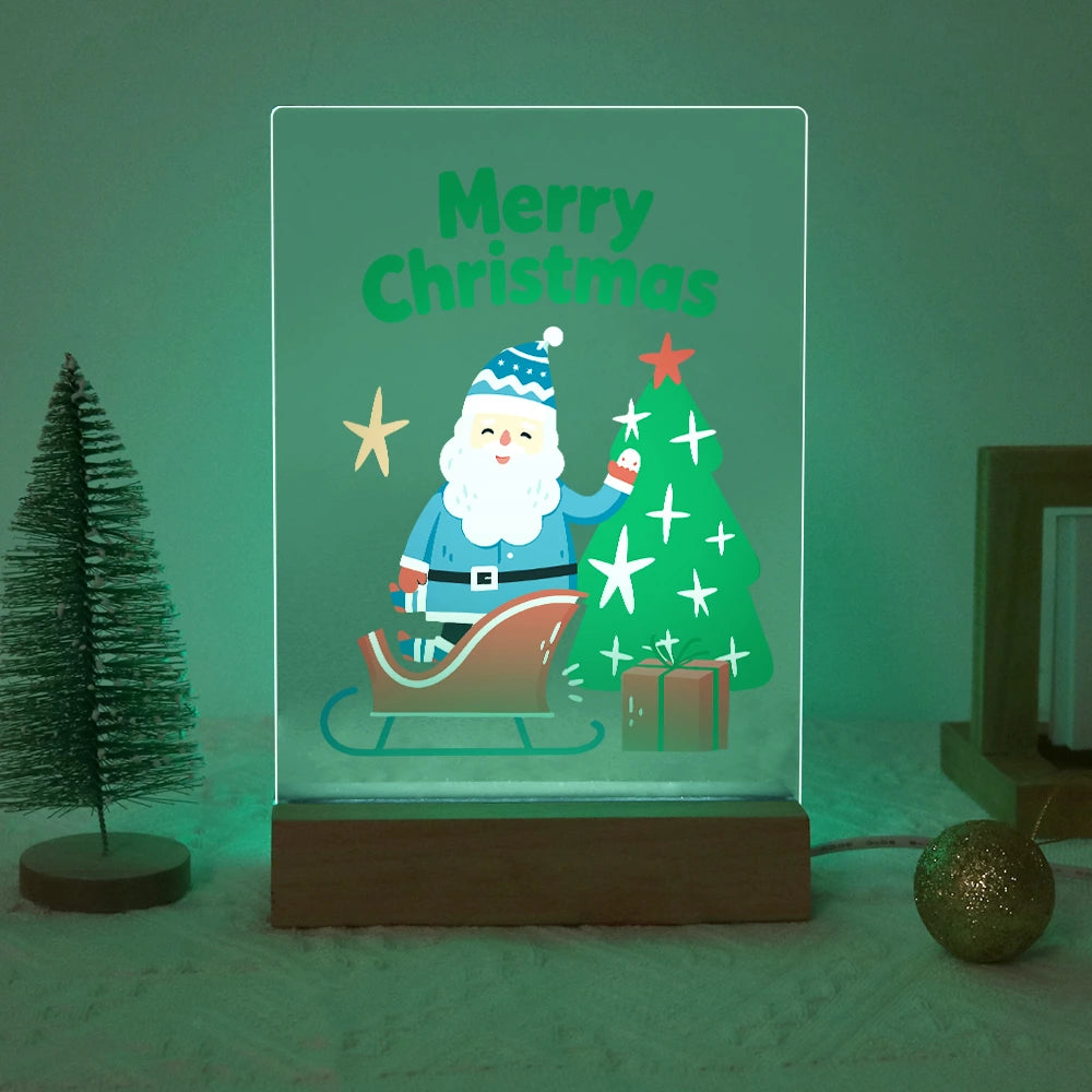 
Paint by Numbers - Christmas Light | Santa's Sleigh by the Sparkling Tree