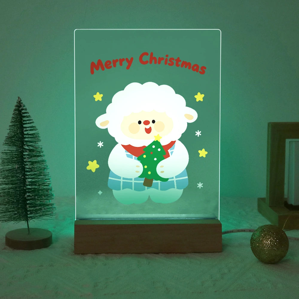 
Paint by Numbers - Christmas Light | Sheep Holding a Christmas Tree