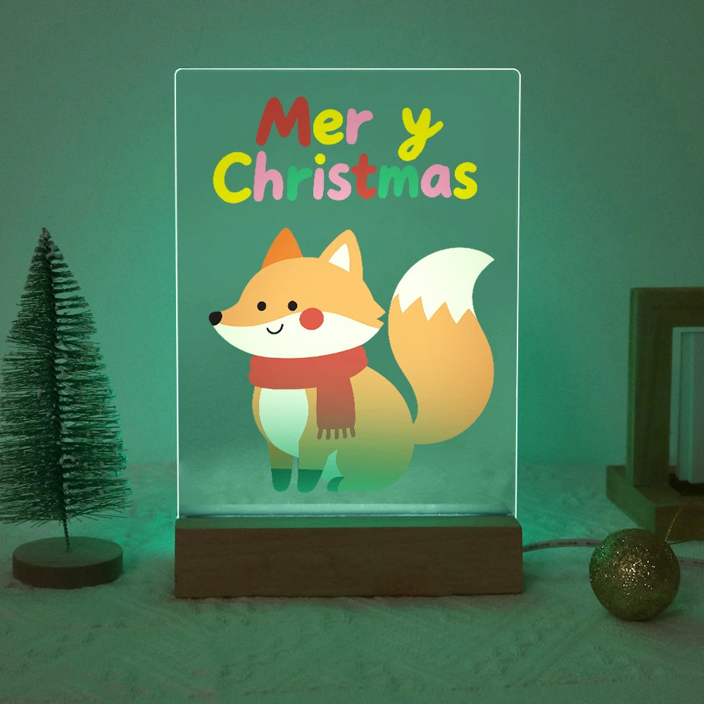 Paint by Numbers - Christmas Light | Winter Fox with a Red Scarf