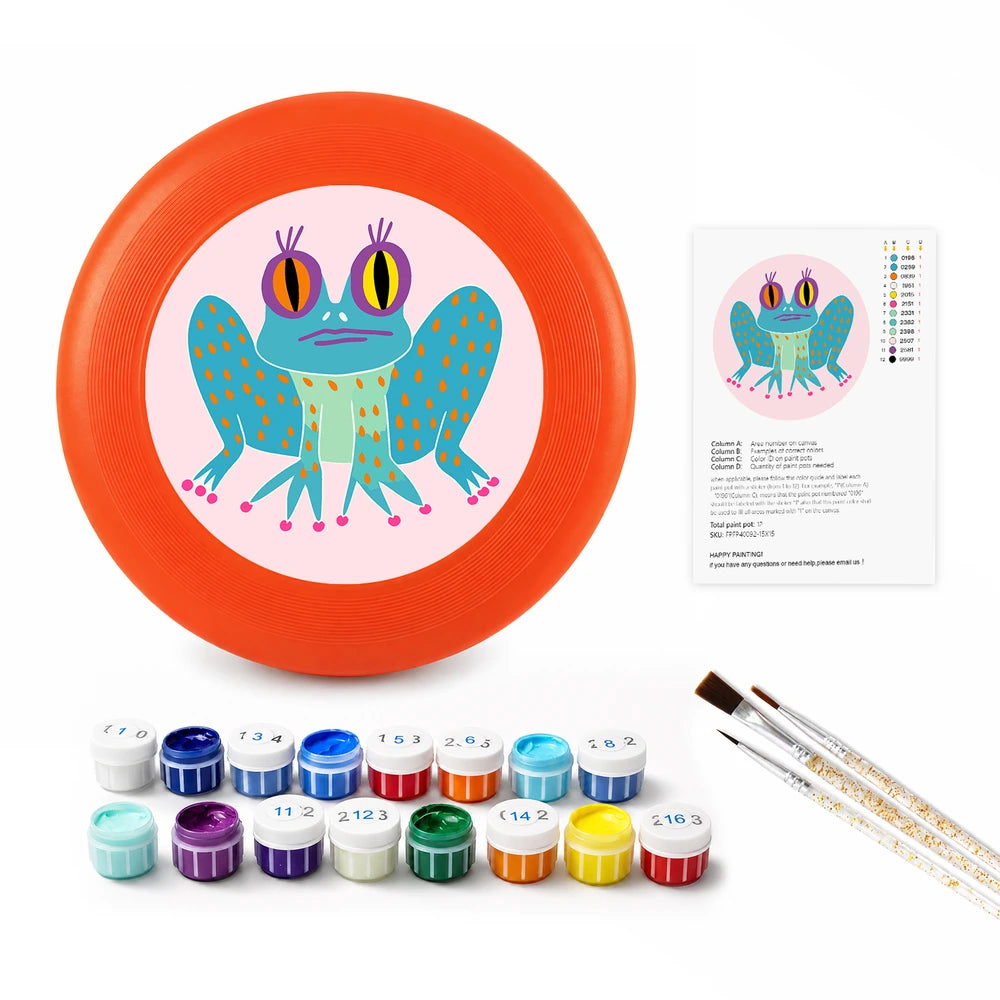 
Paint by Numbers - Frisbee | Big Eyed Frog