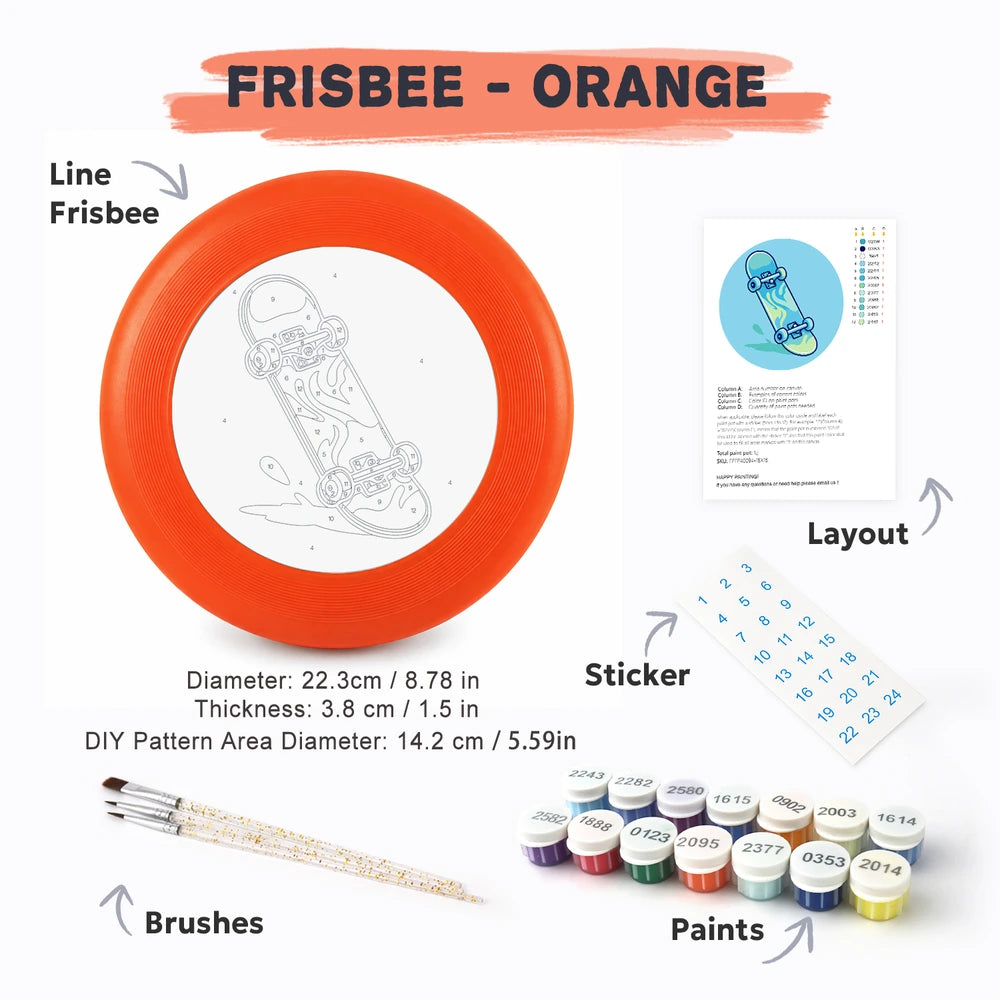 Paint by Numbers - Frisbee | Blue Skateboard