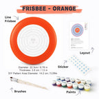 Paint by Numbers - Frisbee | Bullseye Face in Orange
