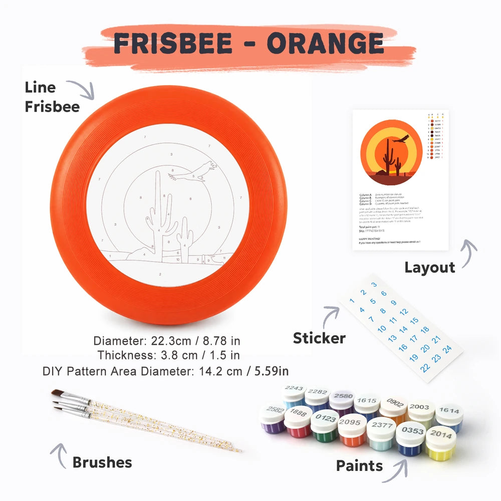 
Paint by Numbers - Frisbee | Desert Sunset