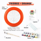 Paint by Numbers - Frisbee | Folk Bloom in Orange