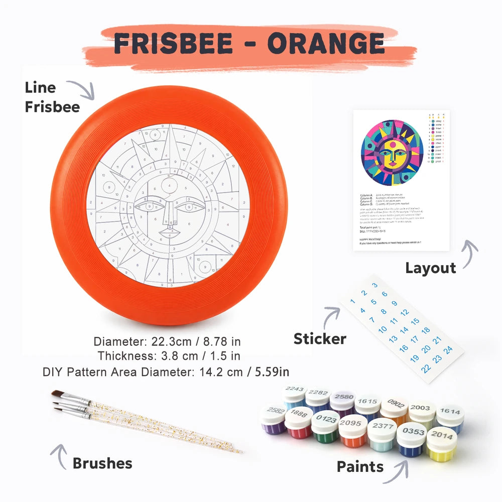 
Paint by Numbers - Frisbee | Folk Sun in Colour