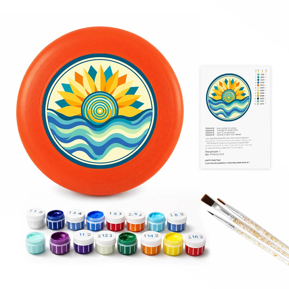 
Paint by Numbers - Frisbee | Golden Sun and Waves