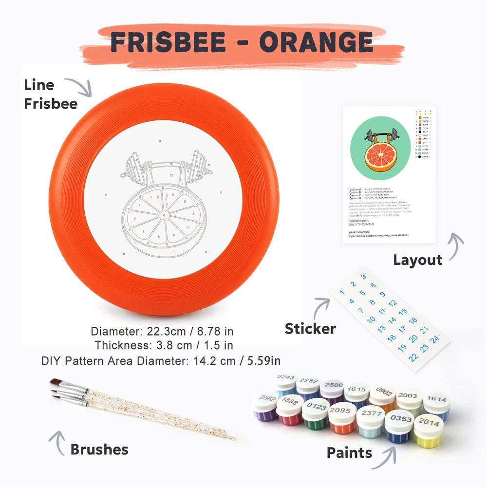 Paint by Numbers - Frisbee | Grapefruit Workout