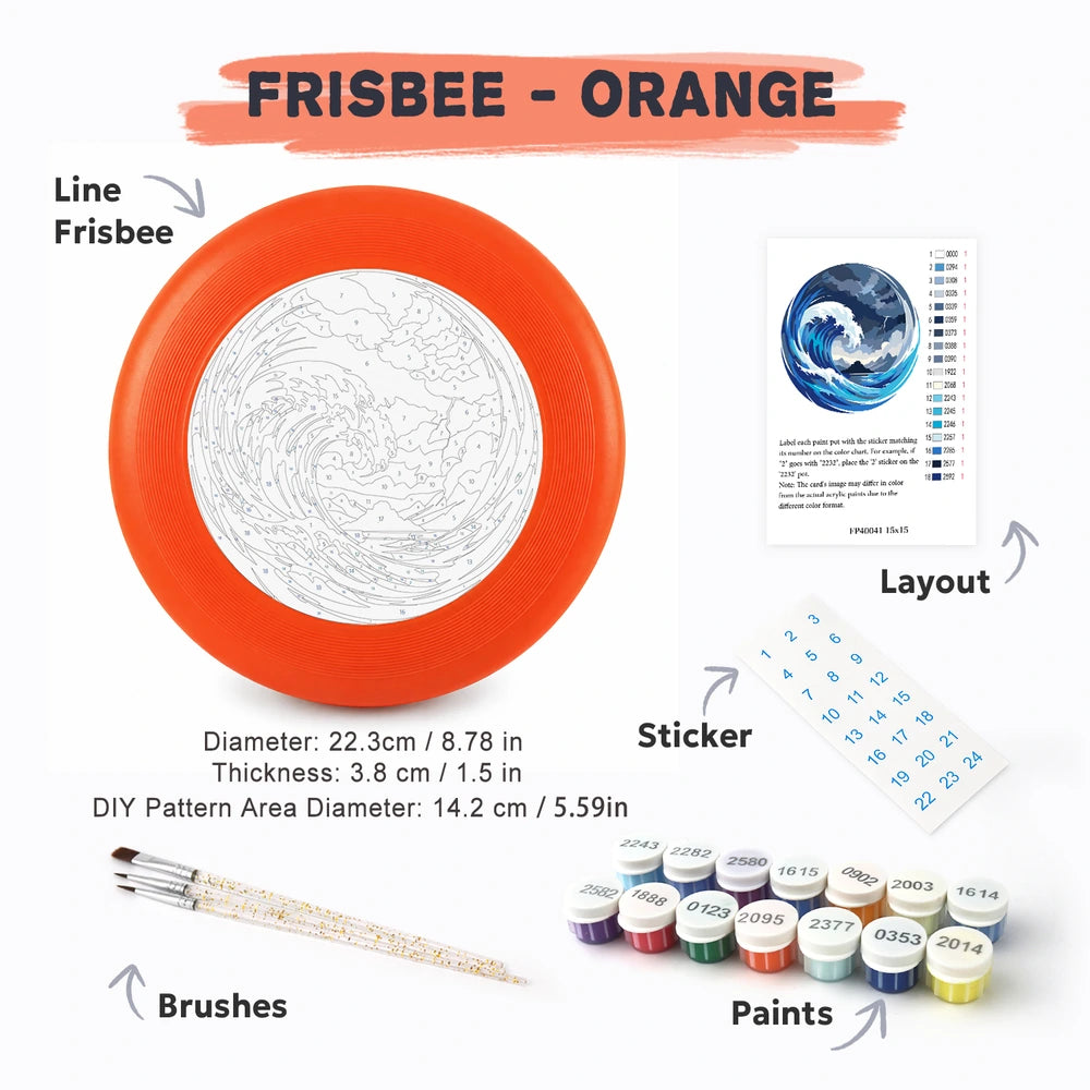 
Paint by Numbers - Frisbee | Great Blue Wave
