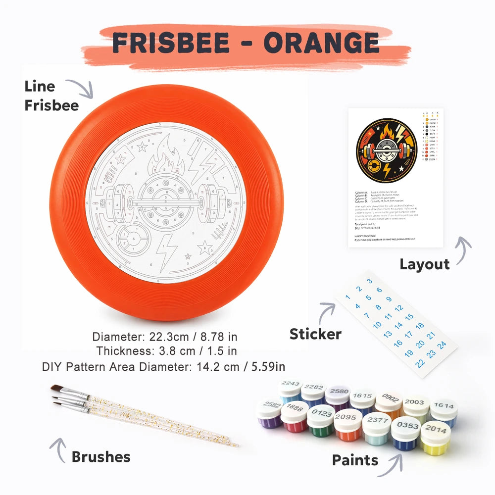 Paint by Numbers - Frisbee | Gym Badge