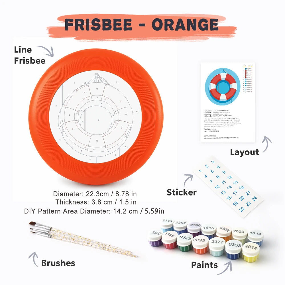 
Paint by Numbers - Frisbee | Life Ring