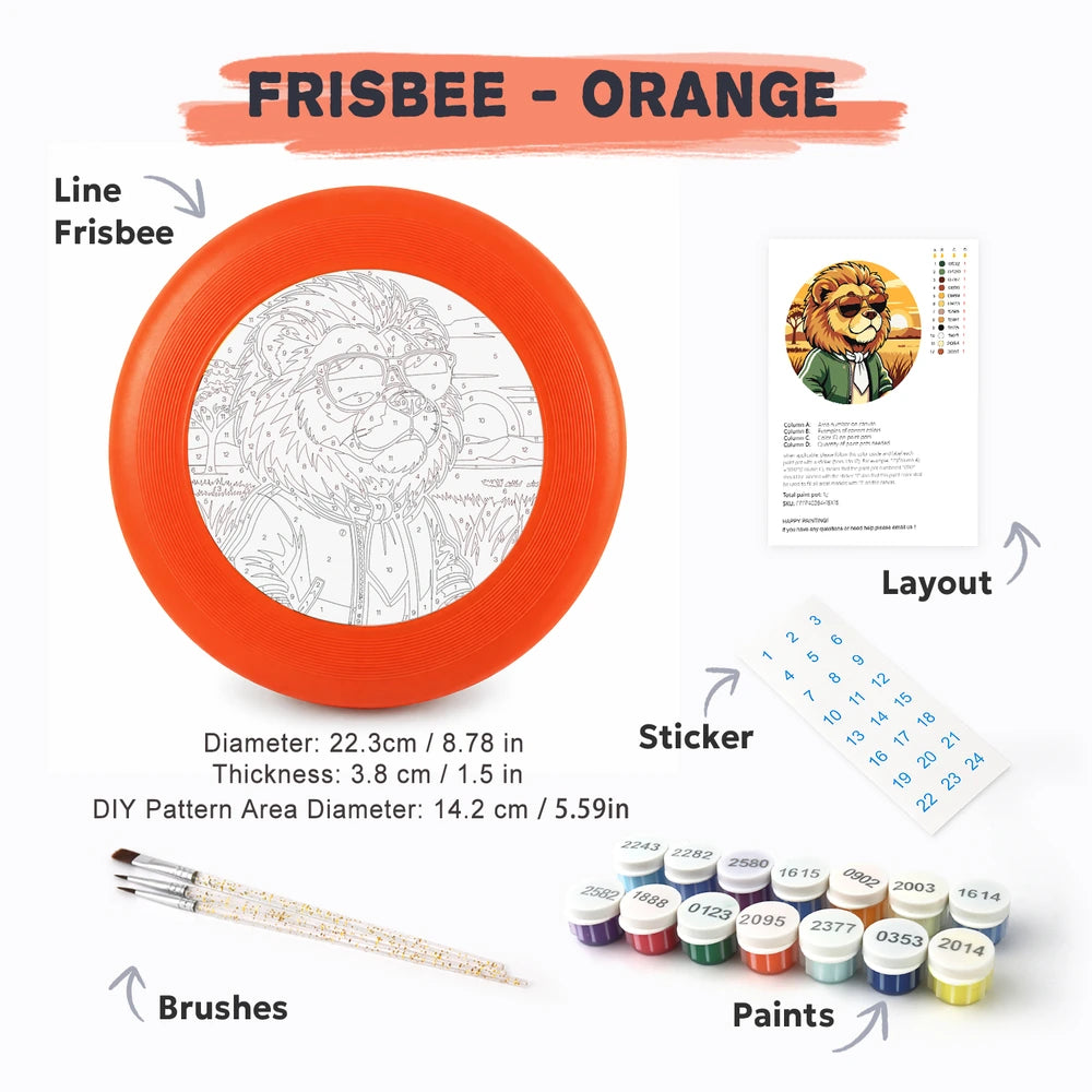 Paint by Numbers - Frisbee | Lion in a Jacket