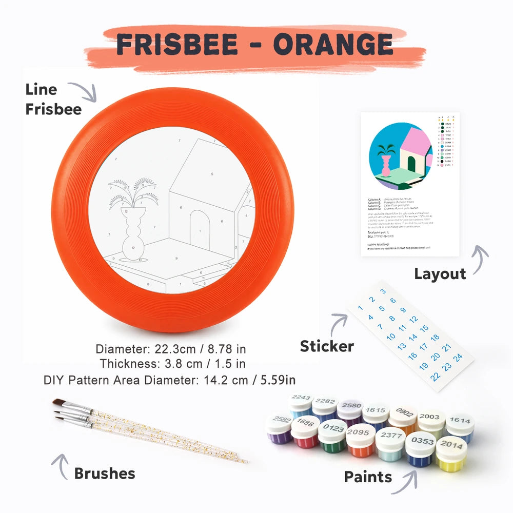 
Paint by Numbers - Frisbee | Pastel House