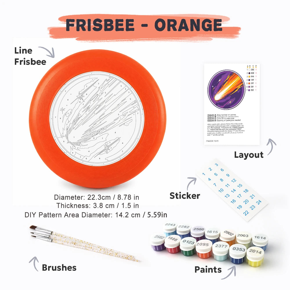 Paint by Numbers - Frisbee | Shooting Comet
